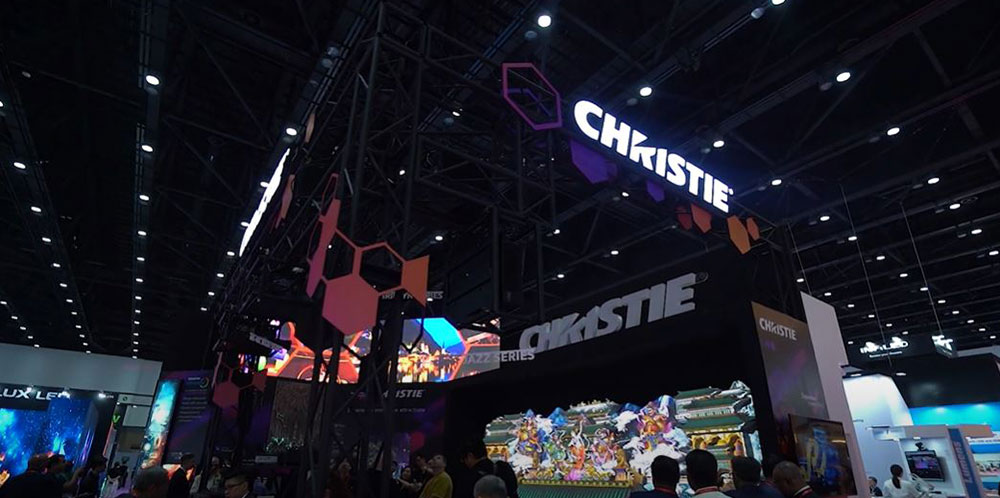 Video thumbnail: An image of the Christie booth at InfoComm Asia 2024