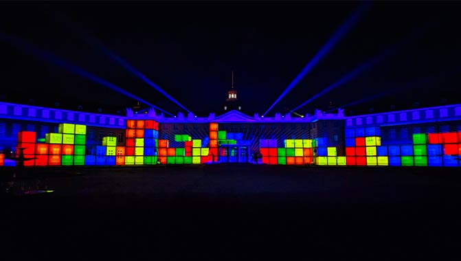 Christie® Pandoras Box® Software Version 8.8 technology is powering the impressive projection mapping at Schlosslichtspiele Festival at Karlsruhe Palace, Germany.