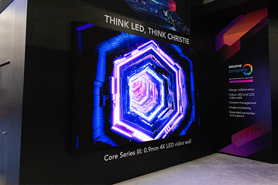 Core III LED Wall display at IAAPA